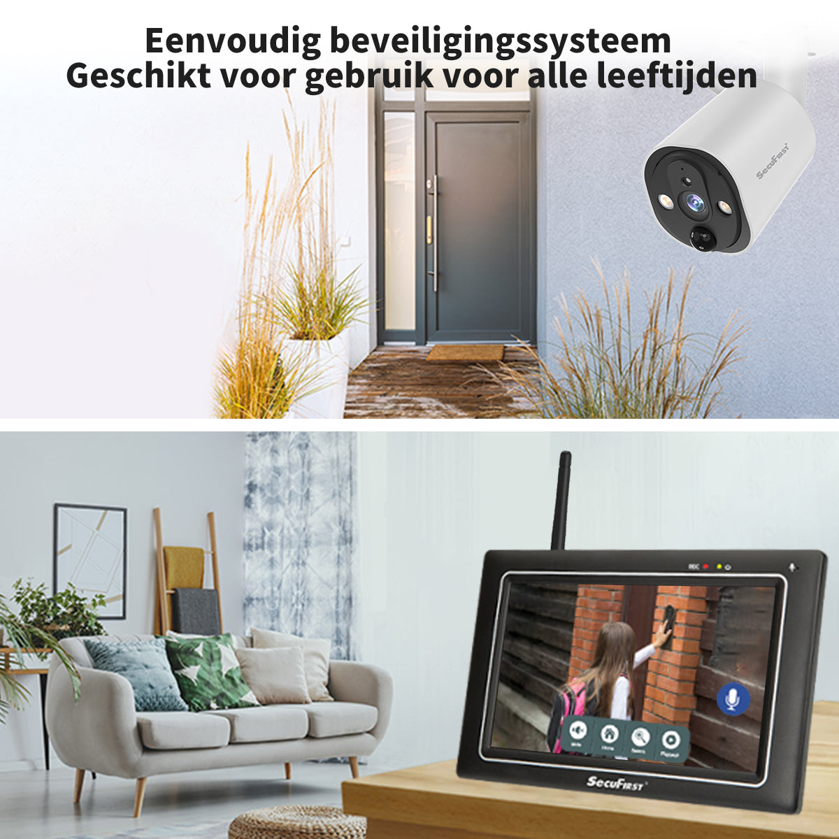 SecuFirst CWL401CW Draadloze Beveiligingscamera – Wit – Uitbreiding voor CWL401S & CWL401W Set