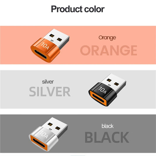 SecuFirst USB-A naar USB-C Adapter (set van 3-stuks)