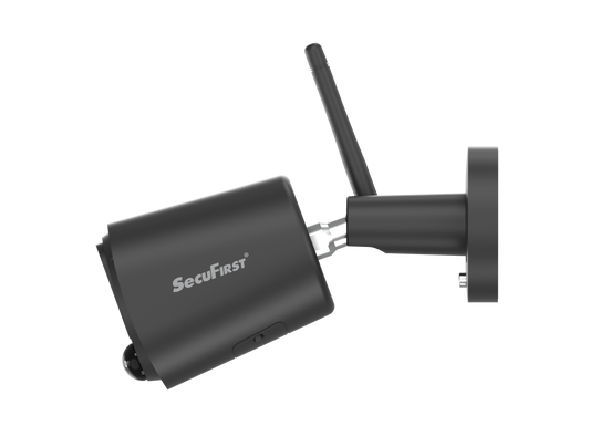 SecuFirst CWL401CB Draadloze bewakingscamera zwart voor uitbreiding van CWL401S* en CWL401W*set