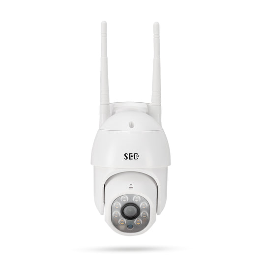 SEC24 CAM216W Dome Camera wit - IP Camera draai- en kantelbaar voor buiten - FHD 1080P - Kleuren nachtzicht
