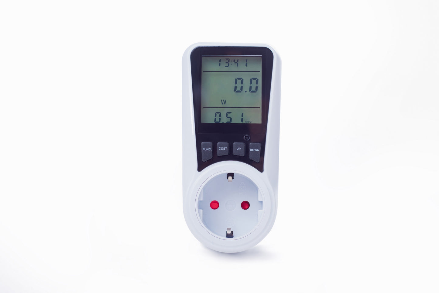 SEC24 Energiemeter met Led verlicht display - Verbruiksmeter - Stroomverbruik meter - Elektriciteitsmeter - Energie besparen - voor het meten van Watt/Ampère/Voltage/KWH (KWH230)