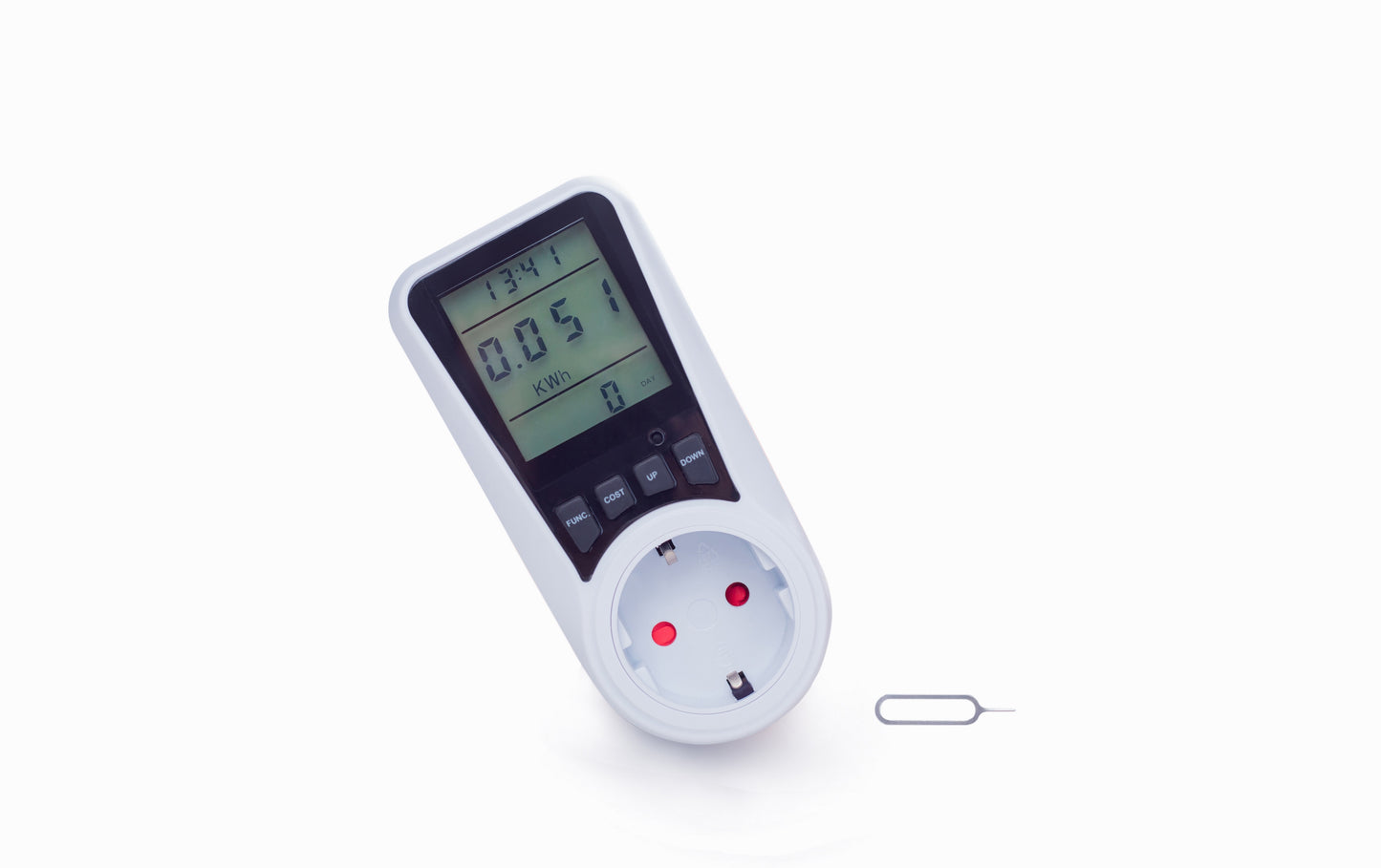 SEC24 Energiemeter met Led verlicht display - Verbruiksmeter - Stroomverbruik meter - Elektriciteitsmeter - Energie besparen - voor het meten van Watt/Ampère/Voltage/KWH (KWH230)