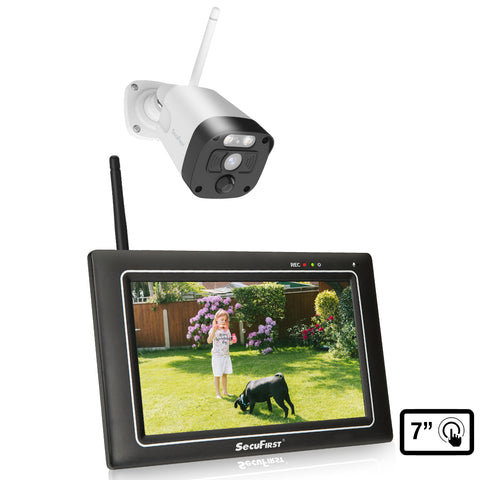 SecuFirst CWL401W Met 7 inch monitor en 1x Draadloze Beveiligingscamera - Wit