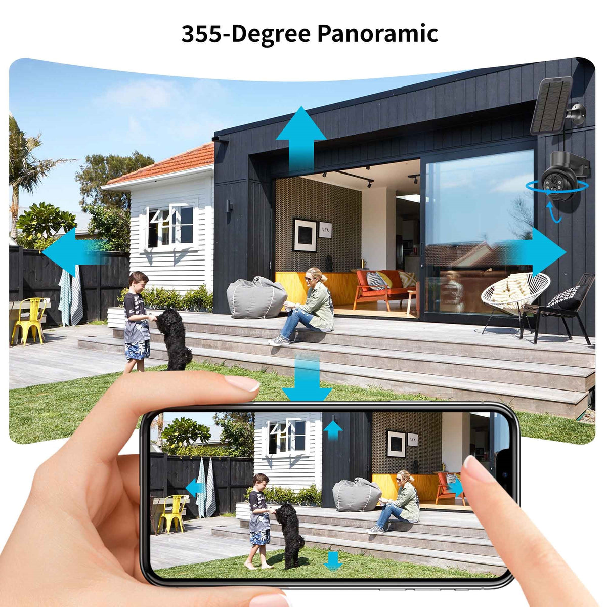 SecuFirst Pro CAM218Z met 64GB opslag Dome Camera zwart - IP Camera draai- en kantelbaar voor buiten – 3K resolutie