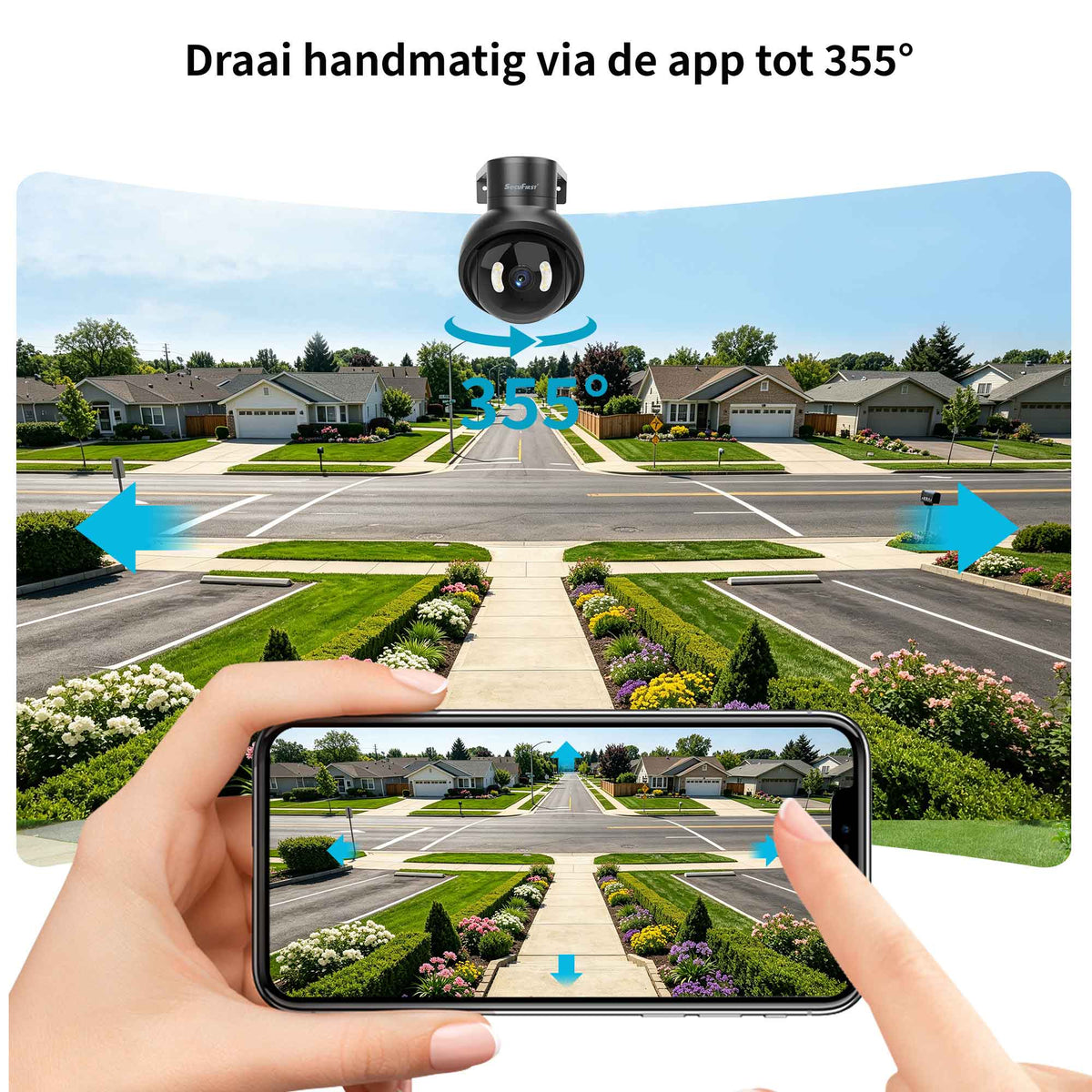 SecuFirst Pro GW218S2 Cameraset, 2x Dome camera met Gateway - IP Camera draai- en kantelbaar voor buiten – 3K resolutie