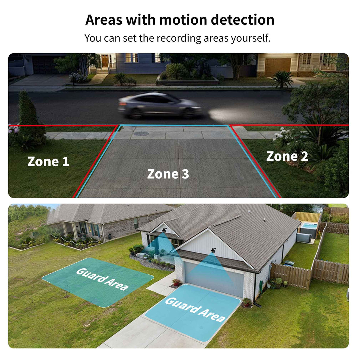 SecuFirst Pro CAM219Z Batterij camera met zonnepaneel - Dome zwart - IP Camera draai- en kantelbaar voor buiten – 3K resolutie