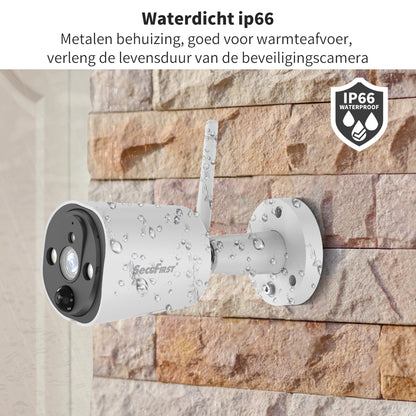 SecuFirst CWL401CW Draadloze bewakingscamera wit voor uitbreiding van CWL401S* en CWL401W*set