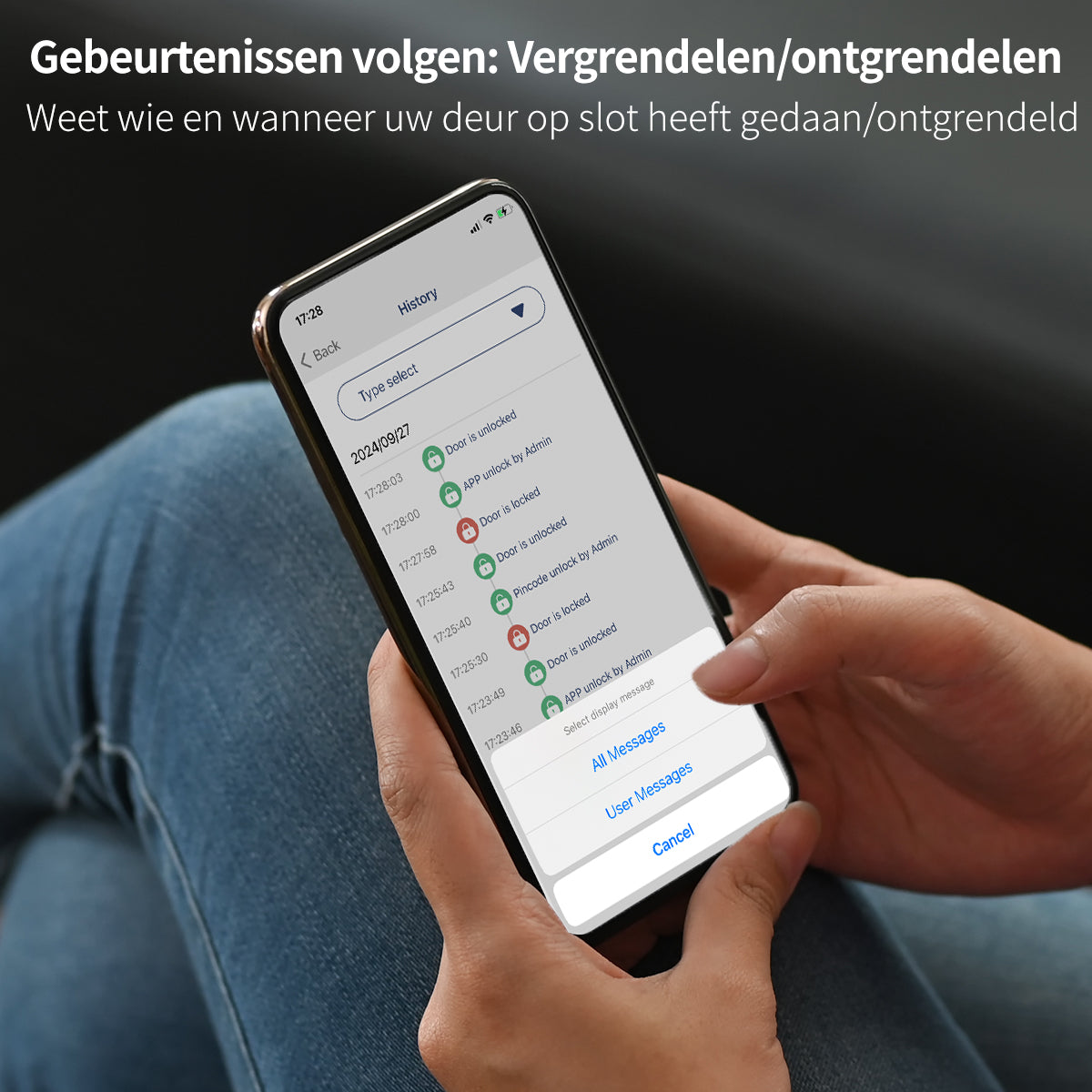 Slim Deurslot met Cilinder en Keypad en Gateway - Veiligheid en Gemak in 1
