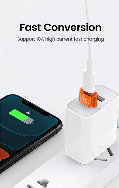 SecuFirst USB-A naar USB-C Adapter (set van 3-stuks)