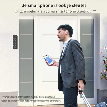 Slim Deurslot met Cilinder en Keypad en Gateway - Veiligheid en Gemak in 1