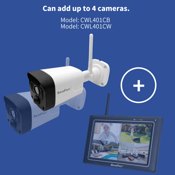 SecuFirst CWL401CW Draadloze bewakingscamera wit voor uitbreiding van CWL401S* en CWL401W*set