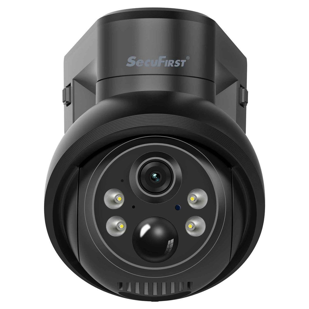 SecuFirst Pro CAM219Z Batterij camera met zonnepaneel - Dome zwart - IP Camera draai- en kantelbaar voor buiten – 3K resolutie