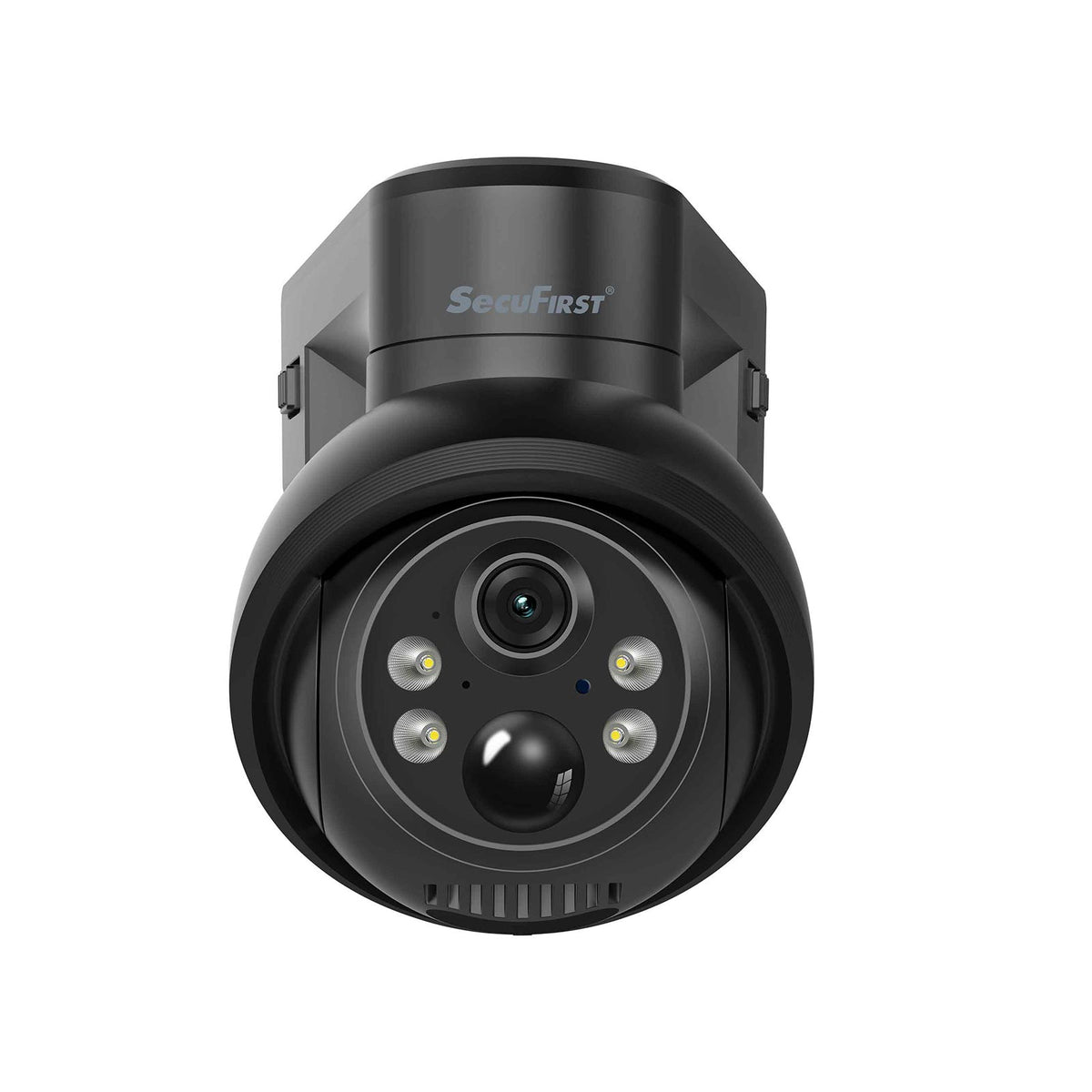 SecuFirst Pro CAM219Z Batterij camera met zonnepaneel - 64GB opslag Dome zwart - IP Camera draai- en kantelbaar voor buiten – 2K resolutie