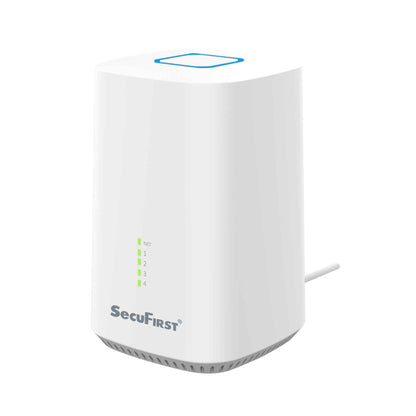 SecuFirst Pro GW219S2 Cameraset, 2x Batterij camera met zonnepaneel en Gateway - 64GB opslag Dome zwart - IP Camera draai- en kantelbaar voor buiten – 3K resolutie