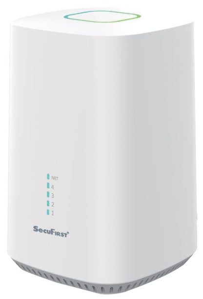 SecuFirst Pro GW219S2 Cameraset, 2x Batterij camera met zonnepaneel en Gateway - 64GB opslag Dome zwart - IP Camera draai- en kantelbaar voor buiten – 3K resolutie