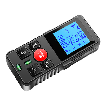 SecuFirst DM120 Digitale Afstandsmeter Laser tot 120 Meter bereik - Laserafstandmeter met Beschermhoes en Batterijen - 2 Waterpassen - Met Geheugen Metingen Opslaan