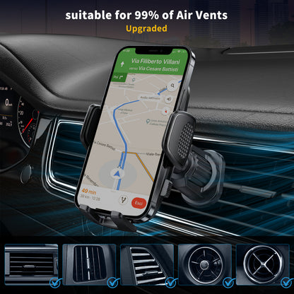 SecuFirst Telefoonhouder voor in de auto met extra sterke zuignap - Voor Raam, dashboard en ventilatie roosters