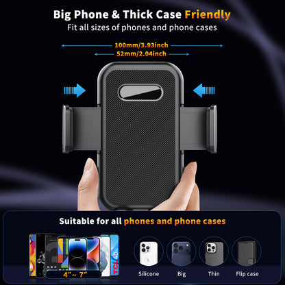 SecuFirst Telefoonhouder voor in de auto met extra sterke zuignap - Voor Raam, dashboard en ventilatie roosters