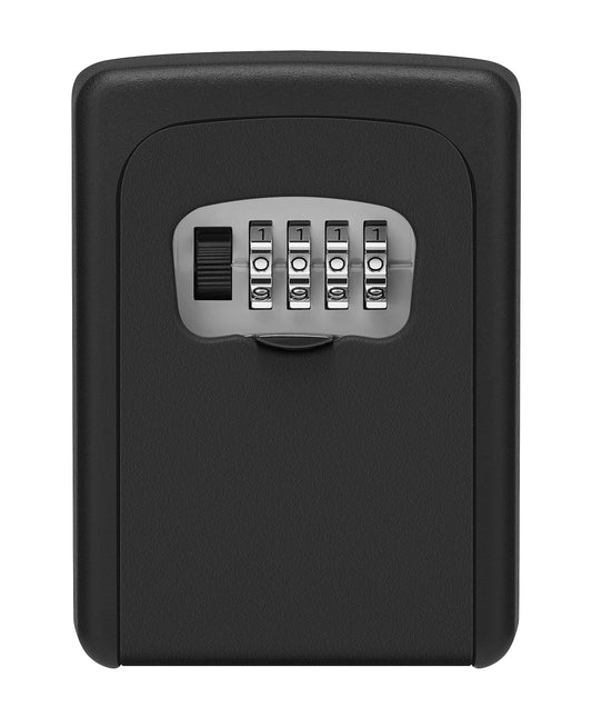 SecuFirst LBX101B Sleutelkluis met code voor binnen en buiten gebruik – Sleutelkastje met cijferslot – Geschikt voor wandmontage – 100% Metaal – Zwart – Waterdicht en Roestvrij - Sleutelkluisje Thuiszorg Airbnb B&B – 12,1x9x4 cm