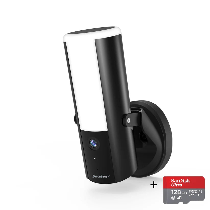 SecuFirst Dimbare Buitenlamp met geïntegreerde WiFi IP Camera 2K resolutie (LCA230Z)