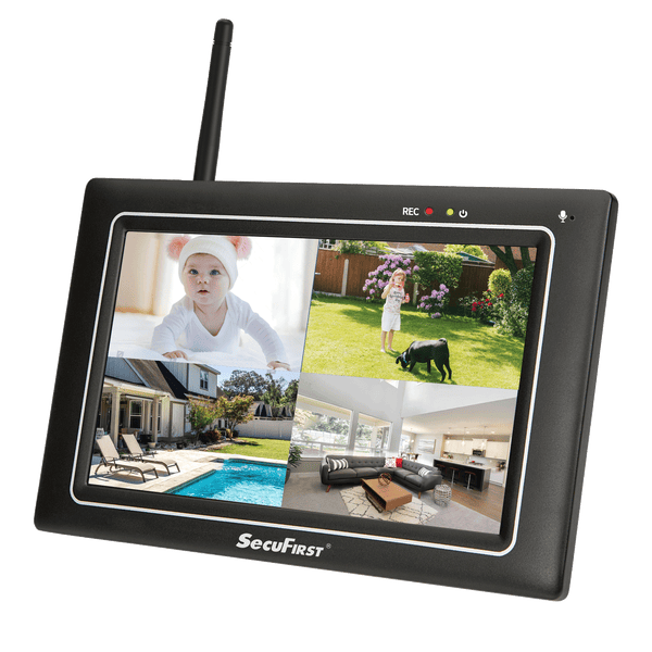 SecuFirst CWL401W4 Met 7 inch monitor en 4x Draadloze Beveiligingscamera - Wit