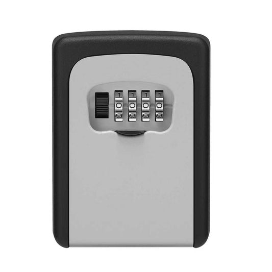 SecuFirst LBX101G Sleutelkluis met code voor binnen en buiten gebruik – Sleutelkastje met cijferslot – Geschikt voor wandmontage – 100% Metaal – Grijs – Waterdicht en Roestvrij - Sleutelkluisje Thuiszorg Airbnb B&B – 12,1x9x4 cm