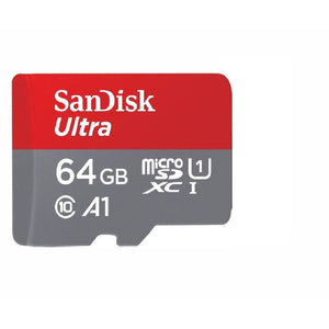 Sandisk Micro SD-card 64GB - UHS1 Class10 - met adapter