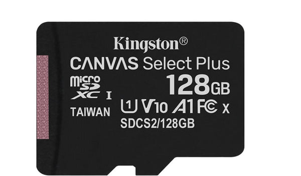 Kingston Micro SD-card 128GB - UHS1 Class10 - met adapter