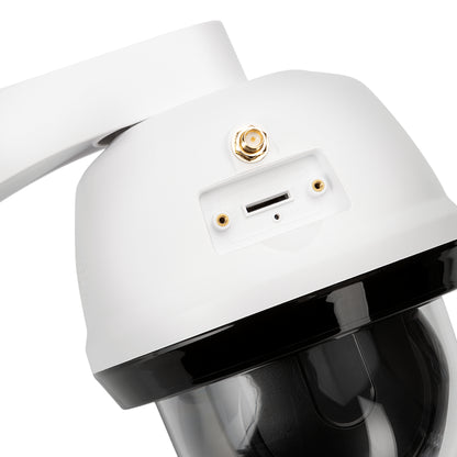 SecuFirst Wi-Fi IP-Beveiligings Dome Camera PTZ Outdoor WIT (CAM214W) Met 128GB Micro SD kaart