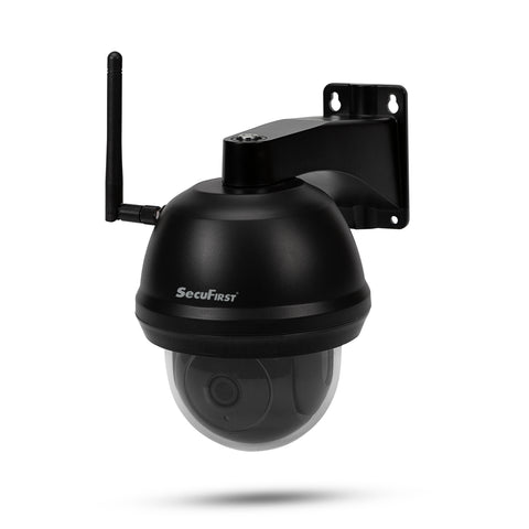 SecuFirst Wi-Fi IP-Beveiligings Dome Camera PTZ Outdoor Zwart (CAM214Z)