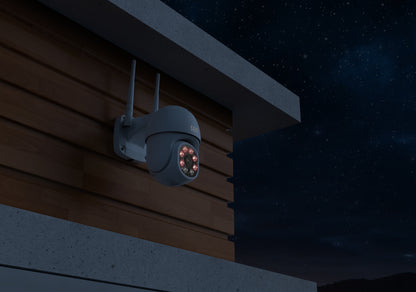 SEC24 CAM216W Dome Camera wit - IP Camera draai- en kantelbaar voor buiten - FHD 1080P - Kleuren nachtzicht
