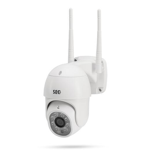 SEC24 CAM216W Dome Camera wit - IP Camera draai- en kantelbaar voor buiten - FHD 1080P - Kleuren nachtzicht