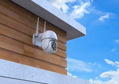 SEC24 CAM216W Dome Camera wit - IP Camera draai- en kantelbaar voor buiten - FHD 1080P - Kleuren nachtzicht