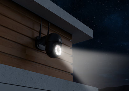 SEC24 CAM216Z Dome Camera zwart - IP Camera draai- en kantelbaar voor buiten - FHD 1080P - Kleuren nachtzicht