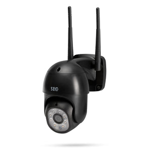 SEC24 CAM216Z Dome Camera zwart - IP Camera draai- en kantelbaar voor buiten - FHD 1080P - Kleuren nachtzicht