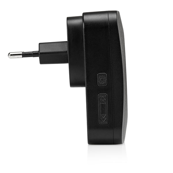 SEC24 DB706B - Draadloze Deurbel met 2 Ontvangers - Regelbaar Volume - 52x Melodie - LED - Zwart