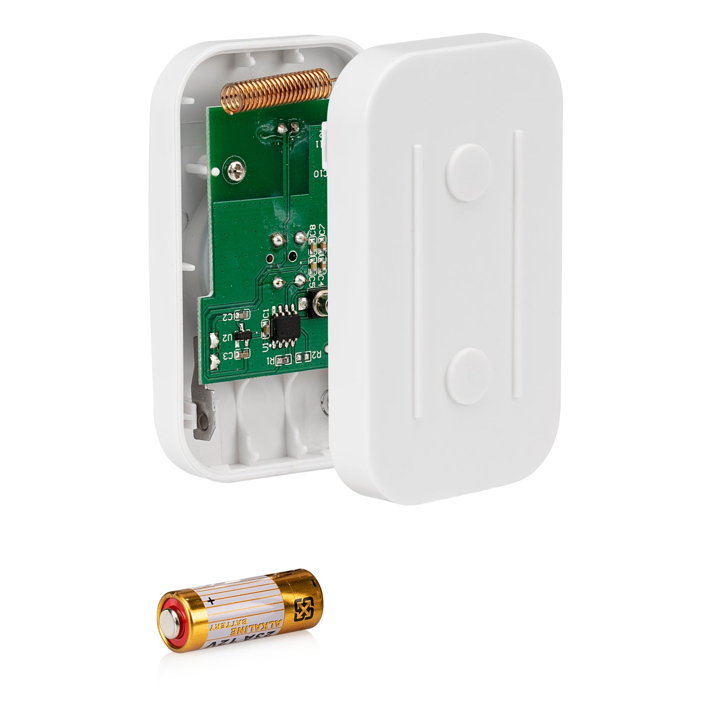 SEC24 DB706W Draadloze Deurbel met 2 Ontvangers - Regelbaar Volume en 52x Melodie - LED - Wit