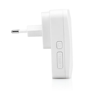 SEC24 DB706W Draadloze Deurbel met 2 Ontvangers - Regelbaar Volume en 52x Melodie - LED - Wit