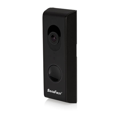 SecuFirst Wi-Fi deurbel met draadloze bel 1080P Zwart (DID701BB) + 32GB micro sd kaart