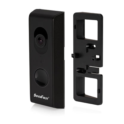 SecuFirst Wi-Fi deurbel met draadloze bel 1080P Zwart (DID701BB) + 32GB micro sd kaart
