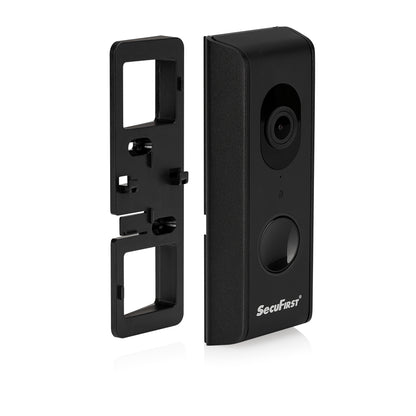 SecuFirst Wi-Fi deurbel met draadloze bel 1080P Zwart (DID701BB) + 32GB micro sd kaart