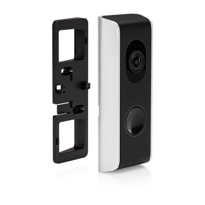 SecuFirst Wi-Fi deurbel met draadloze bel 1080P Zwart / Zilver (DID701B+) + 128GB Samsung Endurance micro sd kaart.