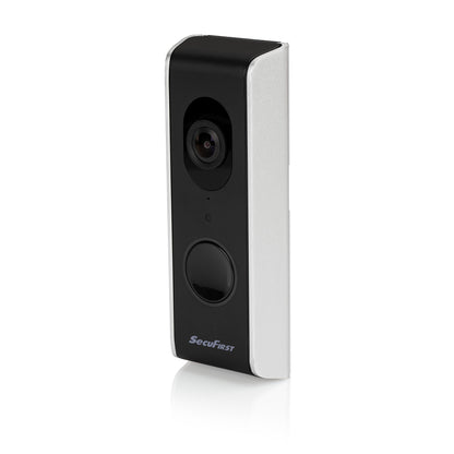 SecuFirst Wi-Fi deurbel met draadloze bel 1080P Zwart / Zilver (DID701B) + 32GB micro sd kaart