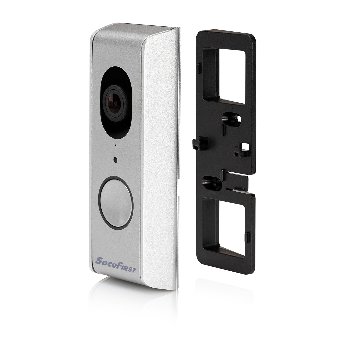 SecuFirst Wi-Fi deurbel met draadloze bel 1080P Zilver (DID701S)+ 32GB micro sd kaart
