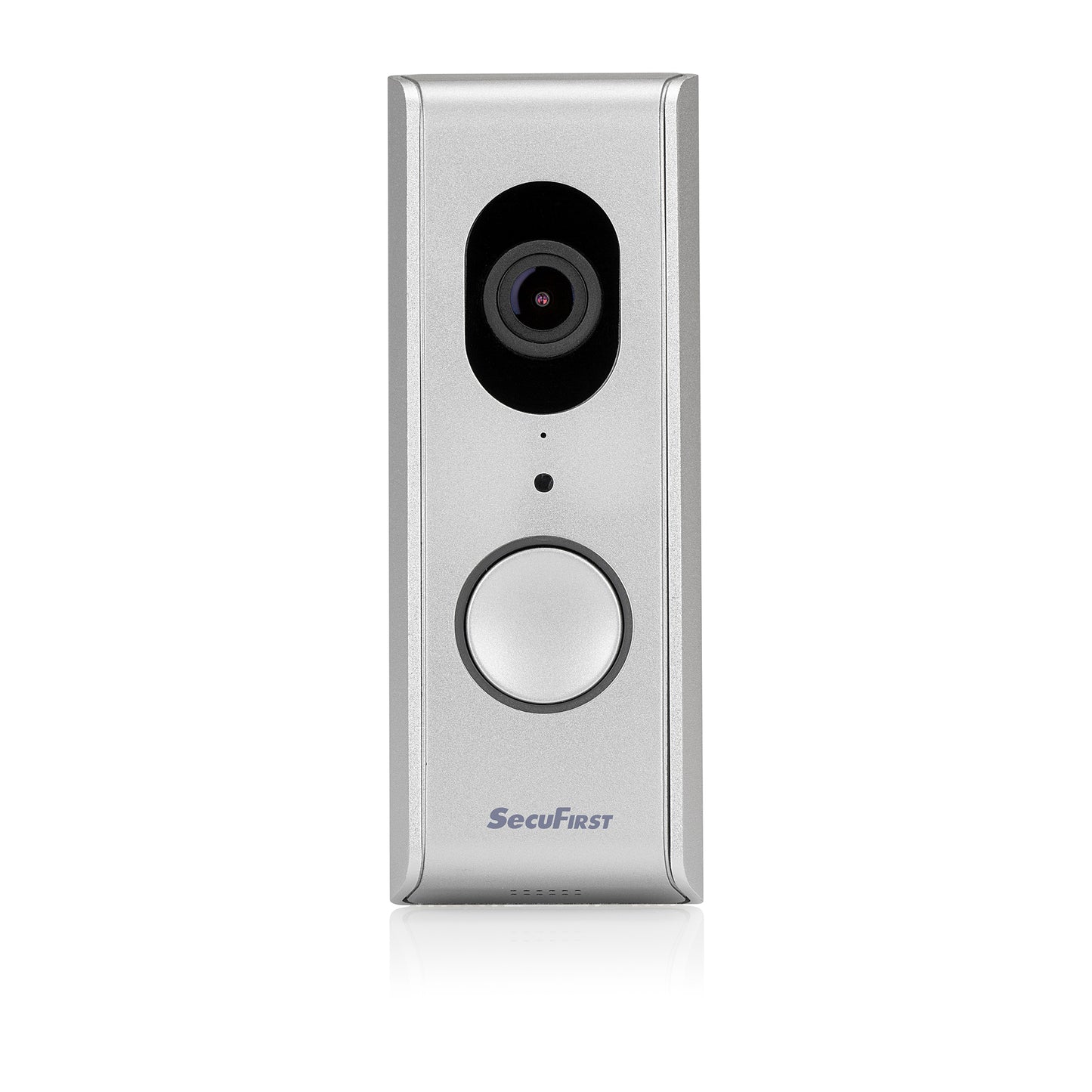SecuFirst Wi-Fi deurbel met draadloze bel 1080P Zilver (DID701S+) + 128GB Samsung Endurance micro sd kaart.