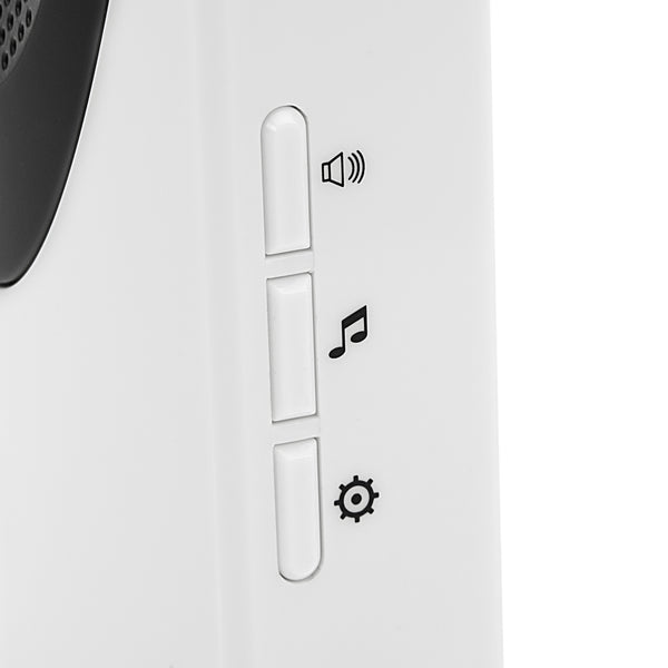 SecuFirst Wi-Fi deurbel met draadloze bel 1080P Zwart / Zilver (DID701B)