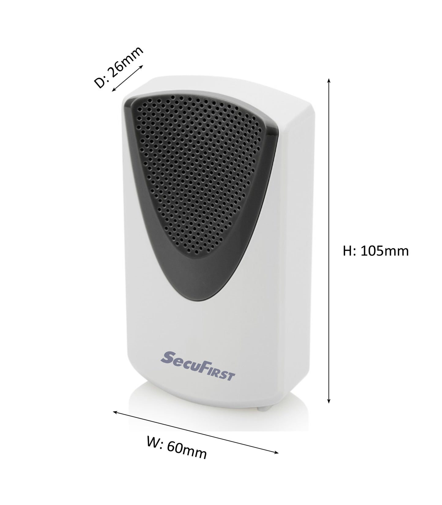 SecuFirst Wi-Fi deurbel met draadloze bel 1080P Zwart (DID701BB) + 32GB micro sd kaart