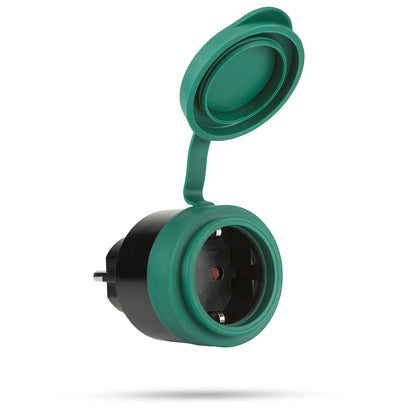 SEC24 2x Slimme stekkers WiFi plug met digitale timer 16A- Tijdschakelaar - Werkt met Google Home en Alexa - Voor buiten gebruik (HAS880V2)