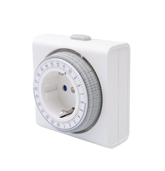 SEC24 Tijdschakelaar Mechanisch voor Binnen gebruik - 230V 3680W - Energie besparen (TMR101)